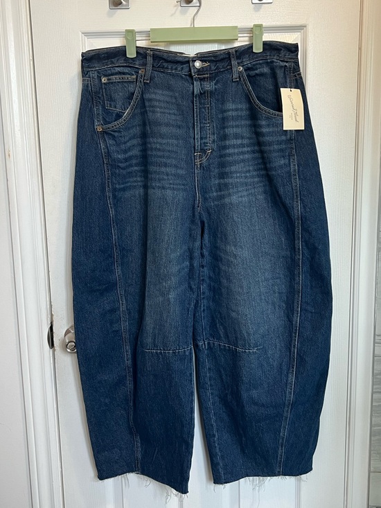 Universal Thread Denim - Universal Thread Dark Blue Wide Leg Jeans